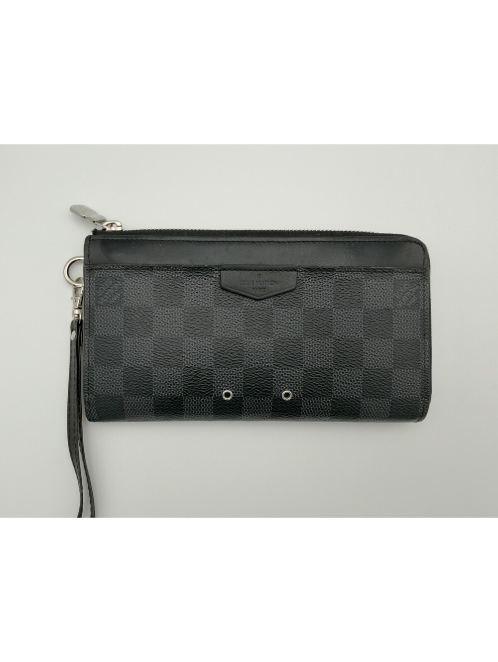 Authentic Louis Vuitton Damier Graphite Zippy Dragonne Zip Around Long Wallet